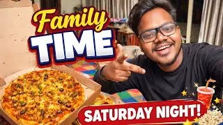 Family Time 😜Saturday Night 🤟🏻🍕@RohitChalwadi12 @Arthi0598 