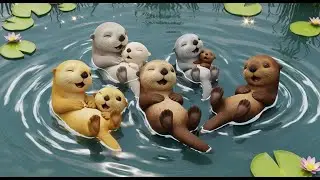 Five Little Baby Sea Otters Cuddle Cuddle | Nursery Rhymes for Kids & Baby Songs