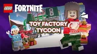 FORTNITE LEGO TOY FACTORY TYCOON - 25/25 GIFTS, ALL TOYS, SECRET ENGINE ROOM MAP CODE 0524-6853-1181