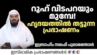 റൂഹ് വിടപറയും മുമ്പേ | Ibraheem Salafi Pulamanthol