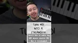 The Easiest OBS MIDI Plugin Tutorial #Shorts