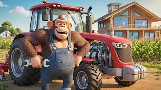 Amazing Monkey Farmer: Caring for Animals & Harvesting Adventure in Kids Monkey Garden!