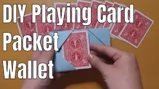 DIY Origami Playing Card Wallet for Magicians - Easy DIY Paper Wallet for Magic Packet Tricks