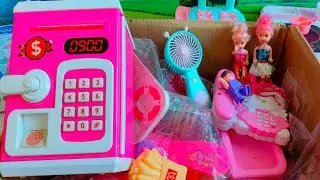 3 Minutes Mystery Box Unboxing Cute Pink Ice Cream Store Cash Register ASMR | Review Toys