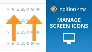 Manage Screen Icons (Page specific icons) | Indition CMS
