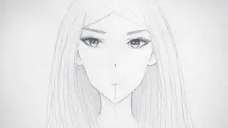 Anime girl drawing, easy step by step Anime girl eyes drawing #viralvideo #easyart #youtubevideo 