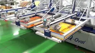 MHM iQ-Oval オーバル型自動印刷機 スクリーン印刷【Textile Screen Printing】
