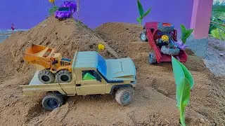 Mini Rc off-road challenge ‼️Toyota Land Cruiser 79The car's obstacle crossing up the mountain