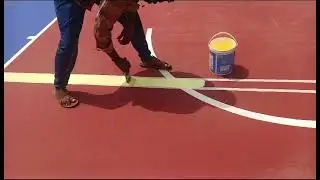 Synthetic Acrylic Volleyball Court Flooring | Available on IndiaMART