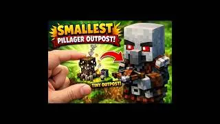I Built the SMALLEST Pillager Outpost in Minecraft! 😱🏹 | Tiny but Powerful!#minecraft #viral#shorts