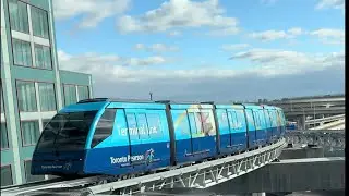 Airport Terminal Link Train ride - Terminal 3 to Terminal 1 #torontopearsoninternationalairport