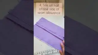 Tutorial to sew flat felled seam  #sewing #sewingclass #oakvillesewing #sewingforkids #oakvillekids