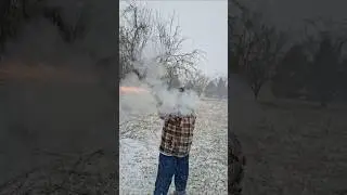 Shooting the original Colt Army conical in a 3rd Model Dragoon from an antique mold.