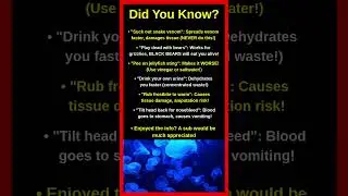 Survival Facts That Are Deadly Wrong ☠️⚠️