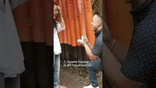 My HAIR-RAISING Marriage Proposal At The Fushimi Inari Shrine in JAPAN!  #marriageproposal