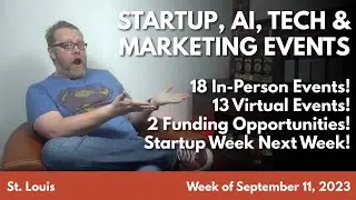 Startups & Entrepreneurship Events // Week of September 11, 2023 - St. Louis
