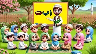 Alifun Baa❤️ | 3D Cartoon stly | Arabic Song🧕 | Arabic 29 letters | RA Muslim kids 