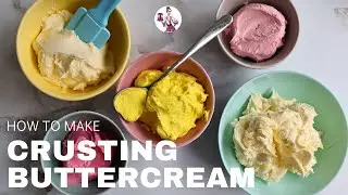 How to make a Crusting Buttercream suitable for hot weather, stamping and painting on buttercream