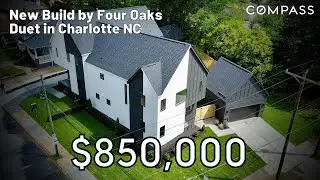 Charlotte, NC | $850k Modern Duet in Charlotte | Belmont Neighborhood | Beautiful New Home Tour