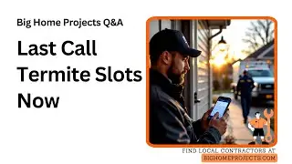Last-Call Slot Strategy For Spring Termite Treatments