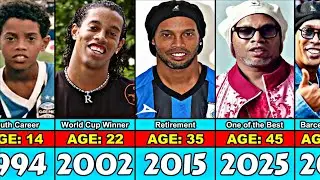 Ronaldinho Transformation From 12 to 45 Year Old