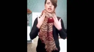 Wie binde ich einen dicken Schal f&uuml;r den Winter?