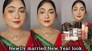SELF PARTY MAKEUP FOR BEGINNERS  |PARTY MAKEUP AT HOME | WINTER GLOWY BASE 