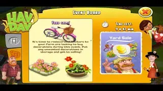 Hay Day Yard Sale Event - Sell Decorations to Farm Visitors