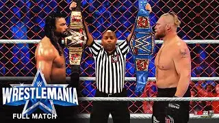 FULL MATCH - Roman Reigns vs. Brock Lesnar - Hell In A Cell Title Match: WrestleMania 38