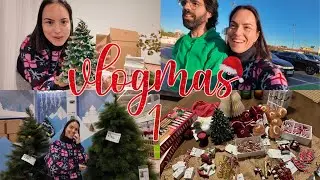 VLOGMAS 1 🎄 - ¡que empezamos! compramos el árbol y os enseño toda la decoración de Navidad 🎅🏻 #vlog