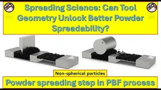 Does Geometry Rule the Powder Spread? Exploring Tool Impact on Non-Spherical Particles Spreadability