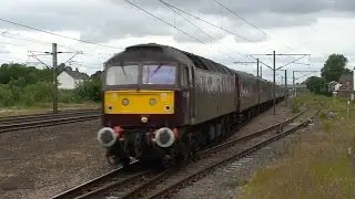 West Coast Railways 5Z14 is looped into platform 1 at Retford