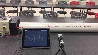 Standing waves in a closed pipe - demonstration (NCPQ)