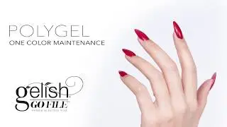 Gelish Go File Step by Step: Polygel One Color Maintenance
