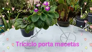 Triciclo porta macetas - El Herrero Palafox -