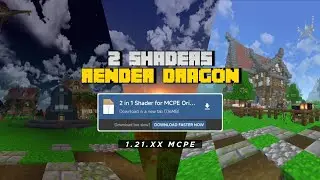 2 BEST SHADERS for MCPE ORIGINAL or Play Store - Minecraft 1.21.93/XX Render Dragon