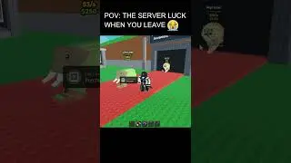 POV THE SERVER LUCK IN STEAL A BRAINROT WHEN YOU LEAVE #stealabrainrot #roblox #shorts