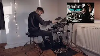 Beartooth - The Lines (Connor Denis Drum Cam LIVE) - Drum Cover