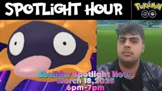 Pok&eacute;mon GO Shellder Spotlight Hour On Tuesday, March 18,2025