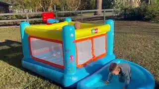 AKEYDIY Inflatable Bounce House for Toddlers 3-6 (with Pool).