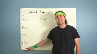 English with Mike:  Learn Pronunciation with Word Families (-us) Short u sound