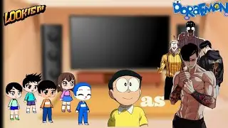 🇺🇲🇬🇧🇧🇷🇷🇺Lookism||Nobita's friends react to future of Nobita as Jonggun Park||