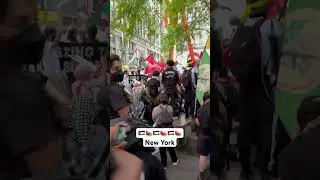 🇵🇸🍉 Zuccotti Park, New York Protest with Heavy Police Presence