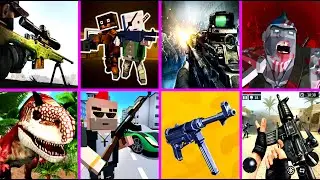 sniper zombie, Pixel Z Hunter 2, zombie frontier 3, Overrun, Cube Crime 3D, World War Polygon,