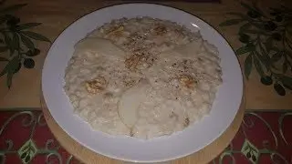 Risotto taleggio, pere e noci