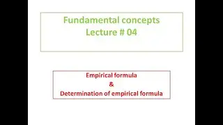 determination of Empirical formula 4 steps