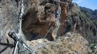 Vía ferrata La Colmena. Quéntar. Completa