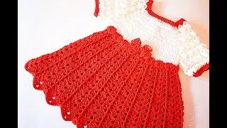 Платье для рождественской вечеринки крючком Majovelcrochet #crochet