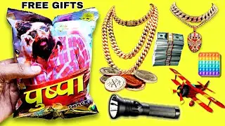 Pushpa main Jhukega Nhi Saala !! Snacks Free Gifts Inside| Snackiya #freegiftinside #snacksfreegifts