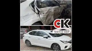 Accidental Car Repair work at CK MOTOCORP, Katraj, Pune